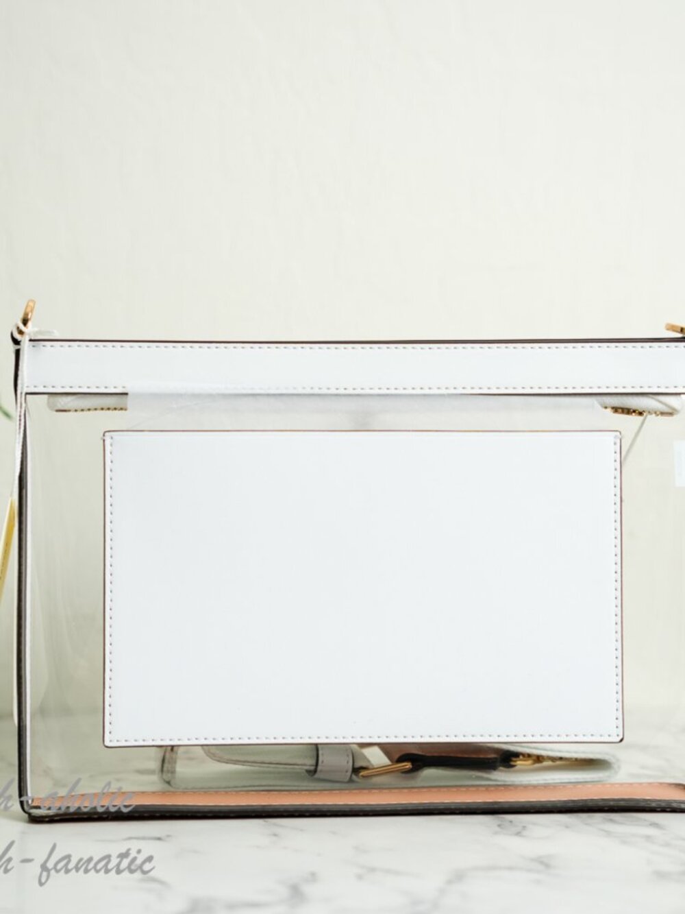 Tory Burch Blake Clear Swingpack Crossbody Clear/Optic White NWT - Picture 6 of 8